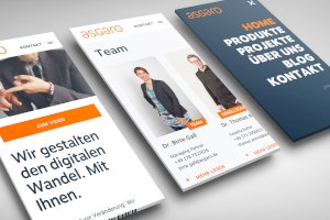 responsive Webdesign für asgaro GmbH