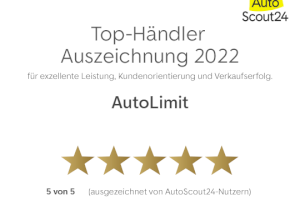 Von AutoScout24 Top-Händler Auszeichnung 2022 erhalten!