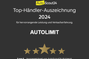 Von AutoScout24 Top-Händler Auszeichnung 2024 erhalten!